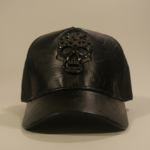 كاب جلد اسود