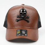 كاب جلد بني